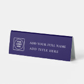 Plaque De Table Porte-nom de bureau tendance Pro ID tente de table (Verso)