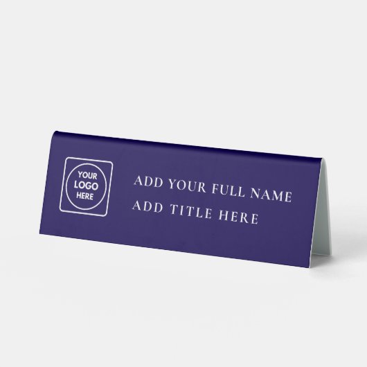 Plaque De Table Porte-nom de bureau tendance Pro ID tente de table (Recto)
