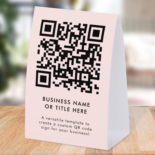 Plaque De Table Porte-nom de table avec QR Code | Panneau de signa