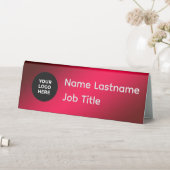 Plaque De Table Porte-nom de table personnalisé avec logo et nom | (En SItu (Tableau))