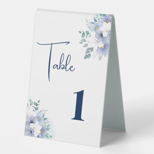 Plaque De Table Porte-nombre de table de mariage (Recto)