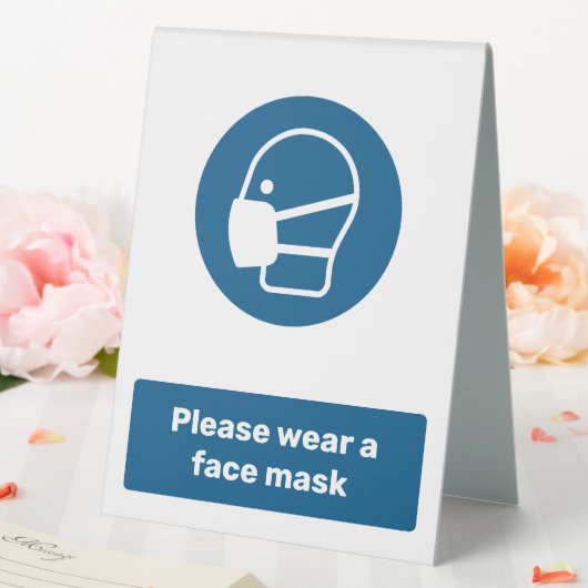 Plaque De Table Porter un masque (In SItu (Mariage))