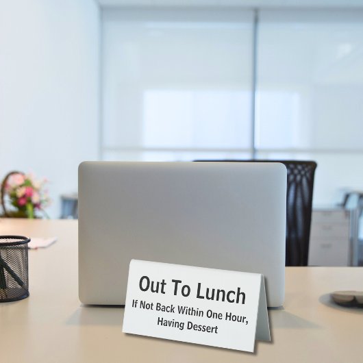 Plaque De Table Pour Déjeuner Drôle Entreprise