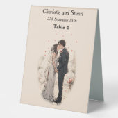 Plaque De Table Premier baiser (Recto)