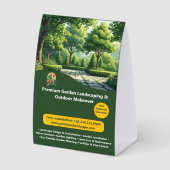 Plaque De Table Premium Garden Landscaping & Outdoor Makeover  (Recto)