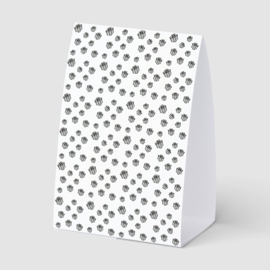 Plaque De Table Premium Silver Gift Boxes Elegant Holiday Party (Verso)