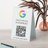 Plaque De Table Présentoir de style piédestal pour code QR Google (En SItu (Tableau))