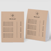 Plaque De Table Présentoir de table en papier kraft rustique pour (Recto/Verso)