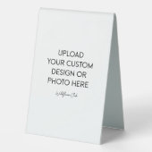 Plaque De Table Présentoir de table en plastique 4" x 6" (Verso)