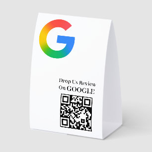 Plaque De Table Présentoir de tente de table de code QR pour avis