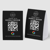 Plaque De Table Présentoir QR pour avis Google (Recto/verso)