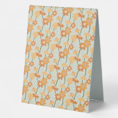Plaque De Table Pretty retro muted 1970 s flowers (Verso)