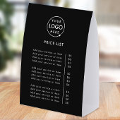 Plaque De Table Price List Table Tent | 6x8 Tabletop Paper Sign