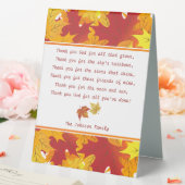 Plaque De Table Prière bon thanksgiving personnalisée (In SItu (Mariage))