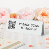 Plaque De Table Prière de scanner pour vous connecter Code QR Prés (In SItu (Mariage))