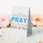 Plaque De Table Priez pour ceux d'entre vous (In SItu (Mariage))