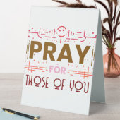 Plaque De Table Priez pour ceux d'entre vous (En SItu (Tableau))