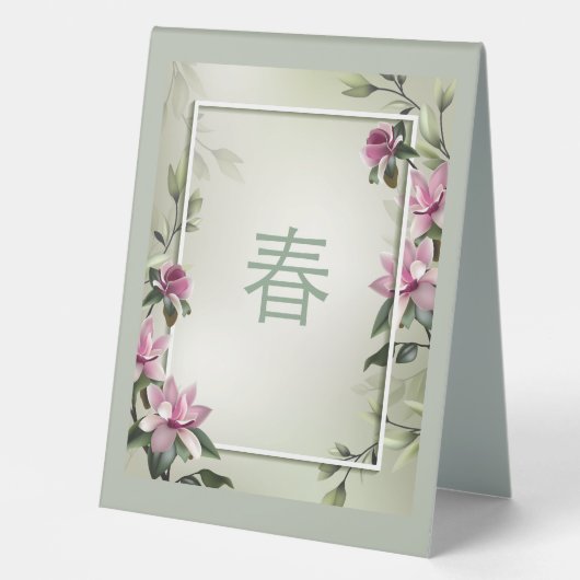 Plaque De Table Printemps (Recto)