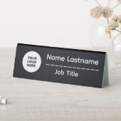 Plaque De Table Professional Office Desk Name Plate with Logo (En SItu (Tableau))