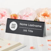 Plaque De Table Professional Office Desk Name Plate with Logo (In SItu (Mariage))