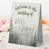 Plaque De Table Programme de mariage Misty Forest Trees MARIAGE à  (In SItu (Mariage))