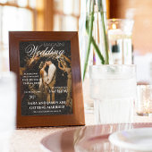 Plaque De Table Programmes uniques de mariage sur le calendrier de