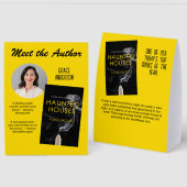 Plaque De Table Promote Your Book Custom Author (Recto/Verso)