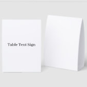 Plaque De Table Promotion Simple de Marque 5"x7" Panneau de Table (Recto/Verso)