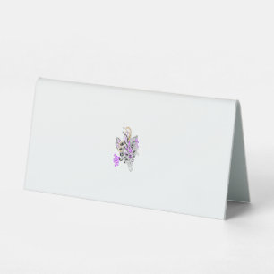 Plaque De Table Purple-Magenta, Orange rougeâtre, Fille bleue