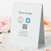 Plaque De Table Q R code venmo scanner pour payer ajouter le logo  (In SItu (Mariage))