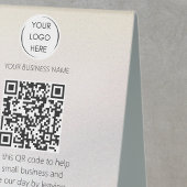 Plaque De Table QR code examen commercial YELP perle