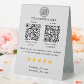 Plaque De Table QR code examen de la petite entreprise GOOGLE et Y (In SItu (Mariage))