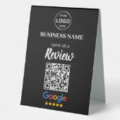 Plaque De Table Qr Code Google Avis de l'entreprise (Recto)