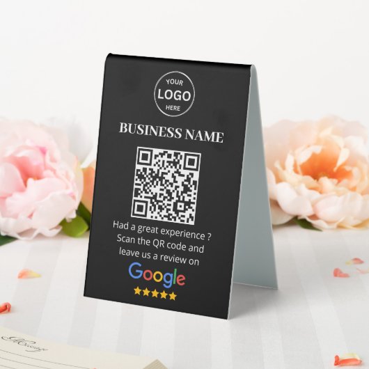 Plaque De Table Qr Code Google Avis de l'entreprise (In SItu (Mariage))