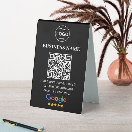 Plaque De Table Qr Code Google Avis de l'entreprise (En SItu (Tableau))