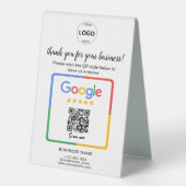 Plaque De Table Qr Code Google Commentaires des entreprises (Recto)