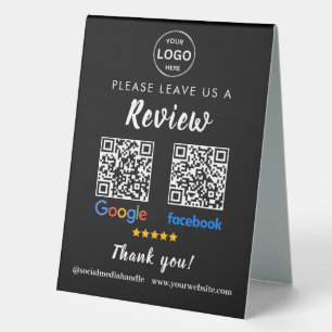 Plaque De Table Qr Code Google Commentaires Facebook Business Revi