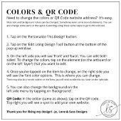 Plaque De Table QR Code Menu Logo moderne sans contact