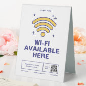 Plaque De Table Qr Code Nom commercial Minimal wifi Détails (In SItu (Mariage))