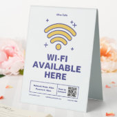 Plaque De Table Qr Code Nom commercial Minimal wifi Détails (In SItu (Mariage))