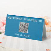 Plaque De Table QR Code Scan Info Texte Table Tente Signer vos cou (In SItu (Mariage))