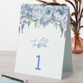 Plaque De Table Quelque chose d'élégant Floral Bleu (En SItu (Tableau))