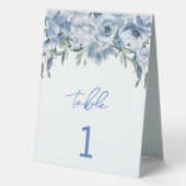 Plaque De Table Quelque chose d'élégant Floral Bleu (Verso)