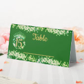 Plaque De Table Quinceanera Sage Green Élégante princesse (In SItu (Mariage))