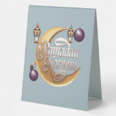 Plaque De Table Ramadan Kareem (Verso)