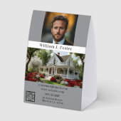 Plaque De Table Real Estate Agent Realtor Photo  (Verso)