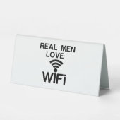 PLAQUE DE TABLE REAL MEN LOVE (Recto)