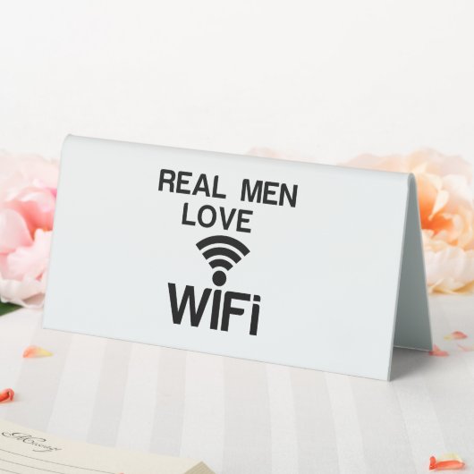 PLAQUE DE TABLE REAL MEN LOVE (In SItu (Mariage))
