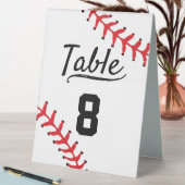 Plaque De Table Réception de mariage de sport de baseball (En SItu (Tableau))