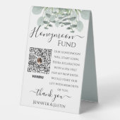 Plaque De Table Réception de mariage de verdure et élégante Onglet (Verso)